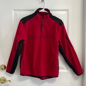 Old Navy Boys Red Fleece Quarter-zip